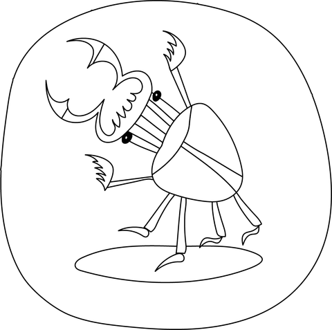 Bug From True Bugs Coloring Page